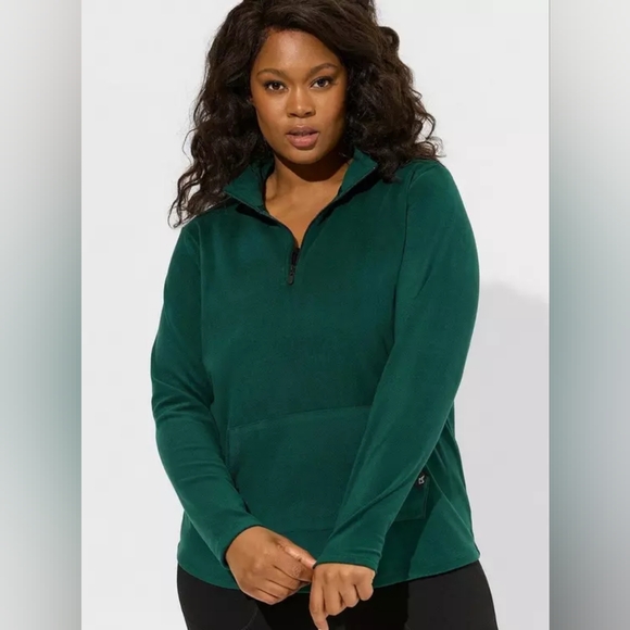 torrid Tops - Torrid Happy Camper Super Soft Performance Micro Fleece Active Pullover